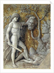 David and Goliath Attributed to Andrea Mantegna by Anonymous