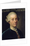 Portrait of Marco Rutini, Italian composer by Anonymous
