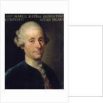 Portrait of Marco Rutini, Italian composer by Anonymous