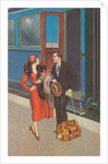 Twenties Couple on Train Platform by Anonymous