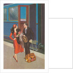 Twenties Couple on Train Platform by Anonymous