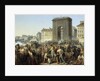 Fight at the Porte Saint Denis, 28 July 1830 by Hippolyte Lecomte