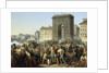 Fight at the Porte Saint Denis, 28 July 1830 by Hippolyte Lecomte