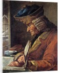 Portrait of Voltaire in His Study French School painting by Anonymous