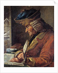Portrait of Voltaire in His Study French School painting by Anonymous