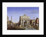 Napoleon on the Grand Canal, Venice 1807 by Giuseppe Borsato
