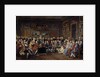 The salon of litterature at Madame Geoffrin's mansion by Anonymous