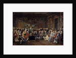 The salon of litterature at Madame Geoffrin's mansion by Anonymous