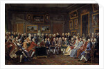 The salon of litterature at Madame Geoffrin's mansion by Anonymous