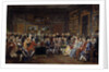 The salon of litterature at Madame Geoffrin's mansion by Anonymous