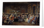 The salon of litterature at Madame Geoffrin's mansion by Anonymous