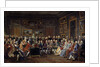 The salon of litterature at Madame Geoffrin's mansion by Anonymous