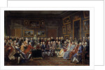 The salon of litterature at Madame Geoffrin's mansion by Anonymous