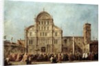 The procession of the Doge of Venice at the Church of San Zaccaria by Francesco Guardi