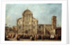 The procession of the Doge of Venice at the Church of San Zaccaria by Francesco Guardi