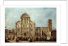 The procession of the Doge of Venice at the Church of San Zaccaria by Francesco Guardi