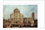 The procession of the Doge of Venice at the Church of San Zaccaria by Francesco Guardi