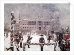 Military Parade in front of Mikhailovsky Palace, St. Petersburg by Anonymous