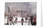 Military Parade in front of Mikhailovsky Palace, St. Petersburg by Anonymous
