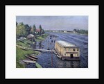 Boathouse in Argenteuil by Gustave Caillebotte