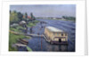 Boathouse in Argenteuil by Gustave Caillebotte