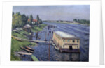 Boathouse in Argenteuil by Gustave Caillebotte