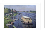 Boathouse in Argenteuil by Gustave Caillebotte