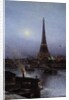 Eiffel Tower at Night, 1889 by Alexei Petrovich Bogoliouboff