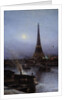 Eiffel Tower at Night, 1889 by Alexei Petrovich Bogoliouboff
