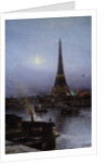 Eiffel Tower at Night, 1889 by Alexei Petrovich Bogoliouboff