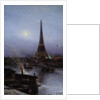 Eiffel Tower at Night, 1889 by Alexei Petrovich Bogoliouboff