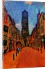 Street and Dom Tower. by Anonymous