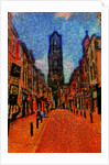 Street and Dom Tower. by Anonymous