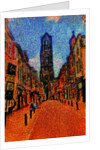 Street and Dom Tower. by Anonymous