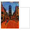 Street and Dom Tower. by Anonymous