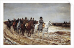 French Campaign,1814. Napoleon I and his generals by Jean-Louis-Ernest Meissonier
