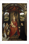 Madonna and Child with Donors and an Angel by Hans Memling