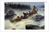 The Duke of Orleans riding dawn the great rapid Eijampaika by Francois Auguste Biard