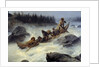The Duke of Orleans riding dawn the great rapid Eijampaika by Francois Auguste Biard