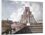 Erection of Alexander I column on the square in front of the Winter Palace by Anonymous