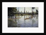 The Canoes by Gustave Caillebotte