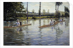 The Canoes by Gustave Caillebotte