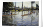 The Canoes by Gustave Caillebotte