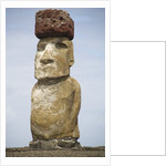 Ahu Tongariki statue called moai by Anonymous