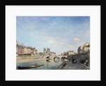 View of the banks of the Seine and Notre Dame Cathedral in Paris by Johan Barthold Jongkind
