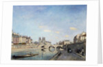 View of the banks of the Seine and Notre Dame Cathedral in Paris by Johan Barthold Jongkind