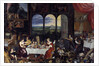 The Taste, the Hearing and the Touch. Allegory of the five senses by Jan Brueghel the Elder