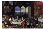 The Taste, the Hearing and the Touch. Allegory of the five senses by Jan Brueghel the Elder