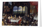 The Taste, the Hearing and the Touch. Allegory of the five senses by Jan Brueghel the Elder