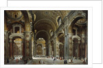 Melchior de Polignac visiting St. Peter's Basilica in Rome by Giovanni Paolo Pannini